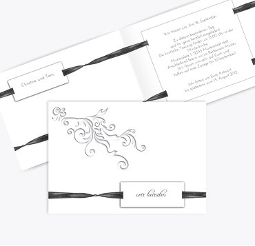 Hochzeit Einladung loop label