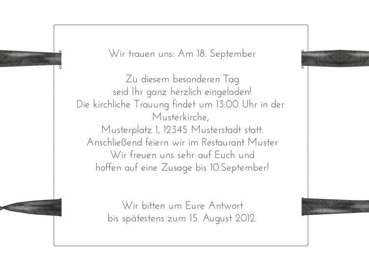 Ansicht 5 - Hochzeit Einladung loop label