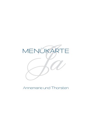 Ansicht 3 - Hochzeit Menükarte Sagja