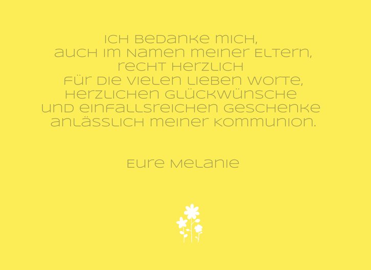 Ansicht 5 - Kommunion Dankeskarte Herz