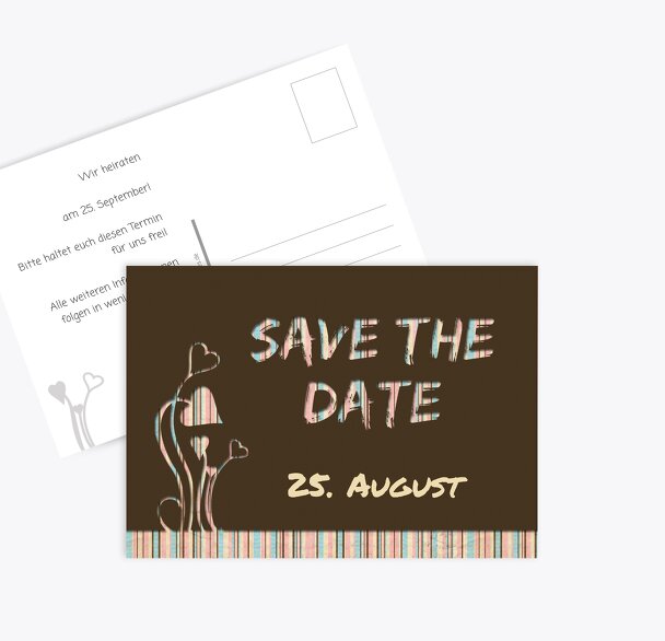 Hochzeit Save-the-Date Wir heiraten