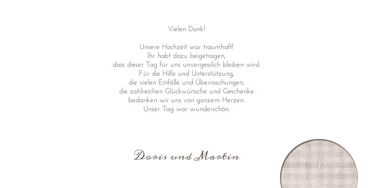 Ansicht 5 - Hochzeit Dankeskarte wedding harmony