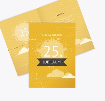 Jubiläumskarte Wolken