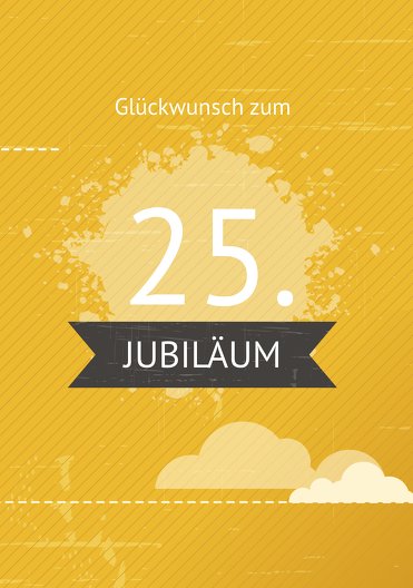 Ansicht 3 - Jubiläumskarte Wolken