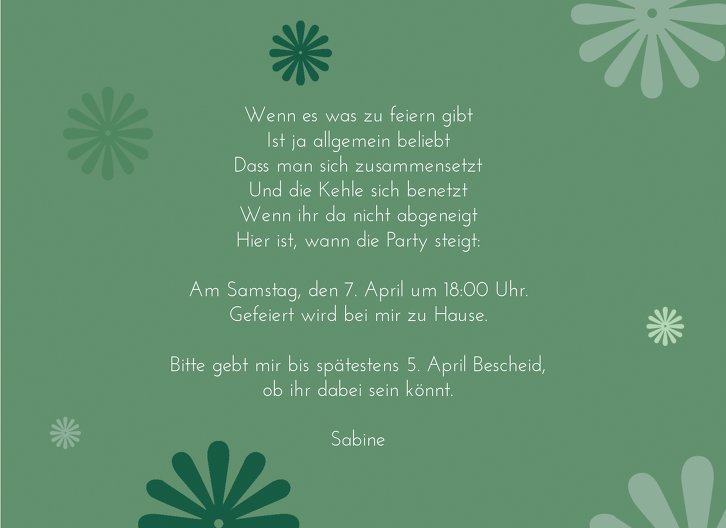 Ansicht 5 - Einladung classic flower