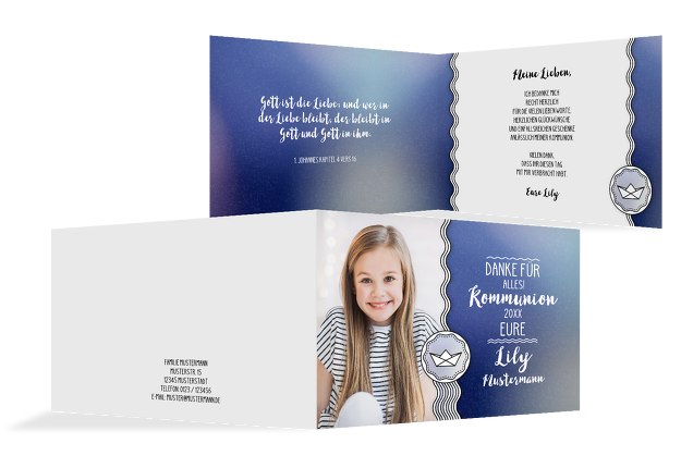 Einzigartige Dankeskarten Zur Kommunion Kreativ Gestalten