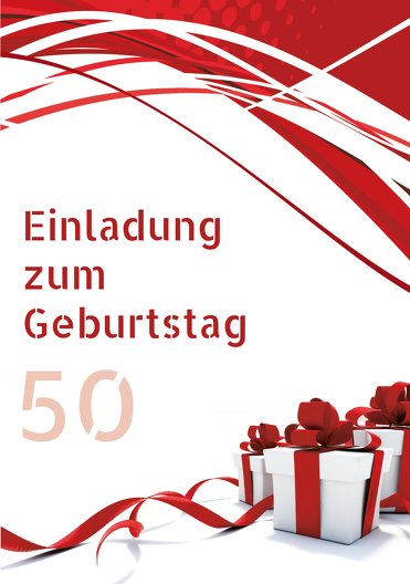 Ansicht 3 - Geburtstag Schleifenband 50 Foto