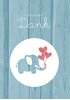 Ansicht 7 - Baby Dankeskarte Elefant
