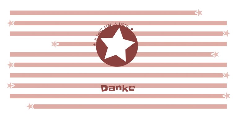 Ansicht 3 - Baby Dankeskarte a new star