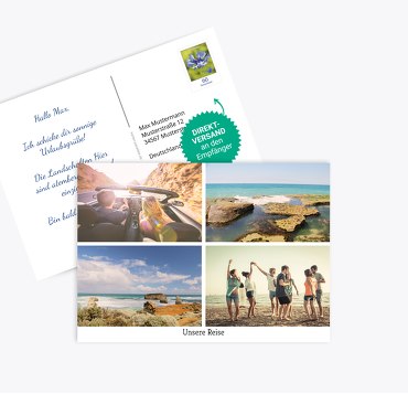 Fotopostkarte Quattro