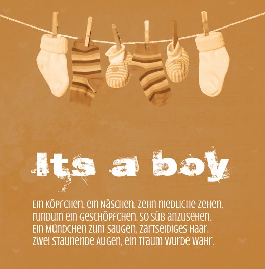 Ansicht 3 - Baby Dankeskarte It's a boy