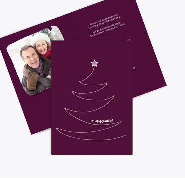 Foto Einladung Schriftbaum