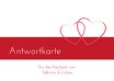 Ansicht 4 - Hochzeit Antwortkarte Herzensband