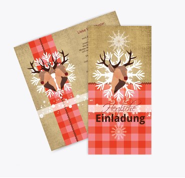 Einladung Hirschkopf