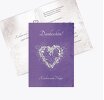 Hochzeit Dankeskarte 2 glamour heart