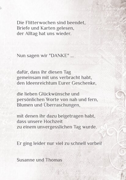 Ansicht 5 - Hochzeit Dankeskarte 2 glamour heart