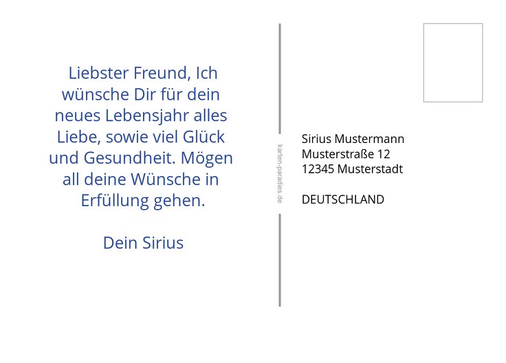 Ansicht 3 - Glückwunschkarte zum Geburtstag Bunt