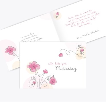 Muttertagskarte Blumentraum