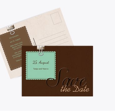 Save-the-Date Liebesnachricht