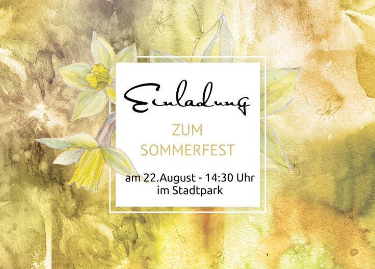 Ansicht 2 - Einladung Sommerfest Flowertimeflow