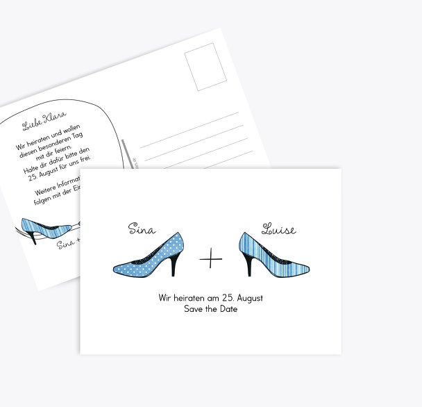 Save-the-Date High Heels