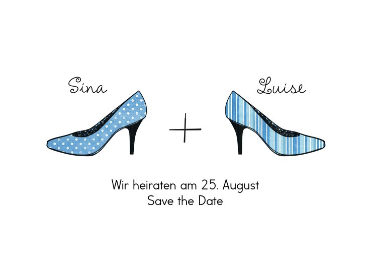 Ansicht 2 - Save-the-Date High Heels