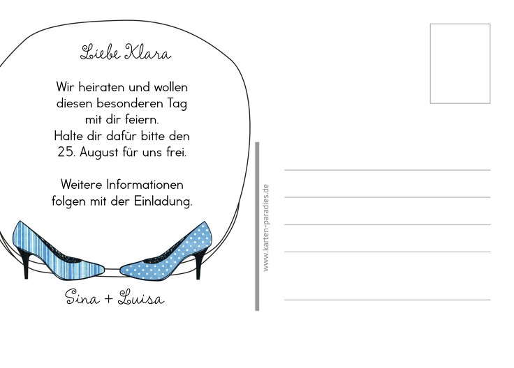 Ansicht 3 - Save-the-Date High Heels