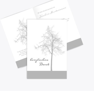 Dankeskarte Tree