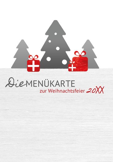 Ansicht 3 - Weihnachtsmenükarte Geschenkebaum