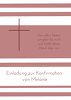 Ansicht 4 - Einladungskarte zur Konfirmation Kreuz