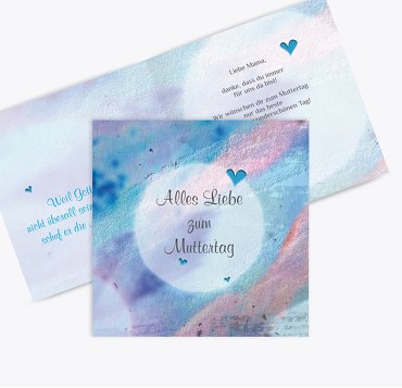 Muttertagskarte Bokeh