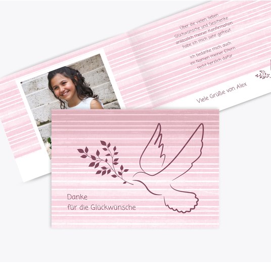 Danksagung Dankeskarten Zur Konfirmation Selbst Gestalten