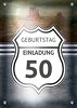 Ansicht 4 - Geburtstagseinladung Route 50