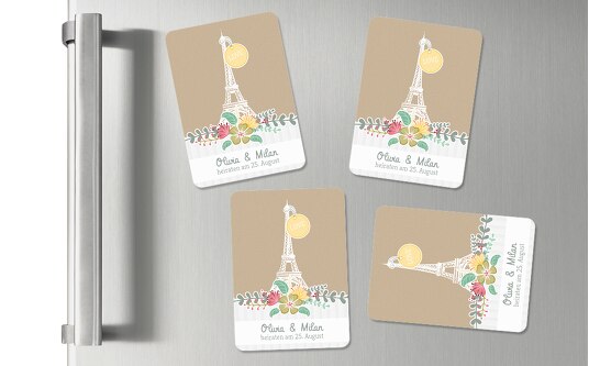 Magnet Paris Trauerbeige 55x77mm