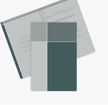 Trauerkarte discreet cross