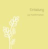 Ansicht 7 - Einladungskarte zur Konfirmation Gräser