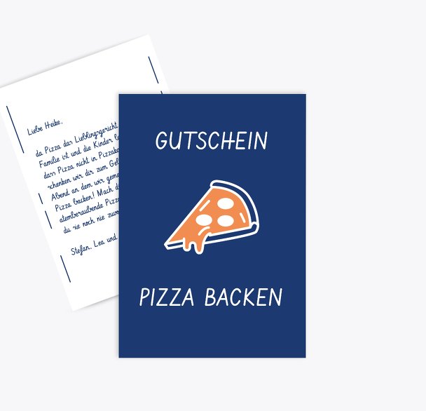 Gutschein zum Geburtstag Pizza backen