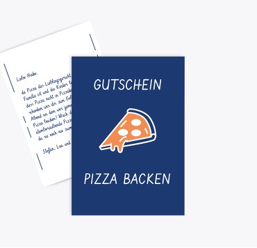 Gutschein zum Geburtstag Pizza backen