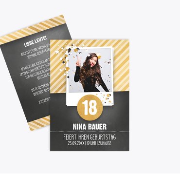 Geburtstagseinladung Konfetti 18
