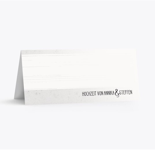 Hochzeit Tischkarte Bouquet Lilarosa 100x44mm