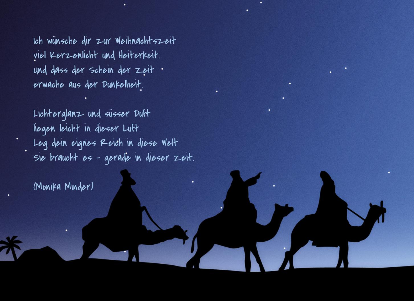 Grußkarte drei hl. Könige selbst gestalten!