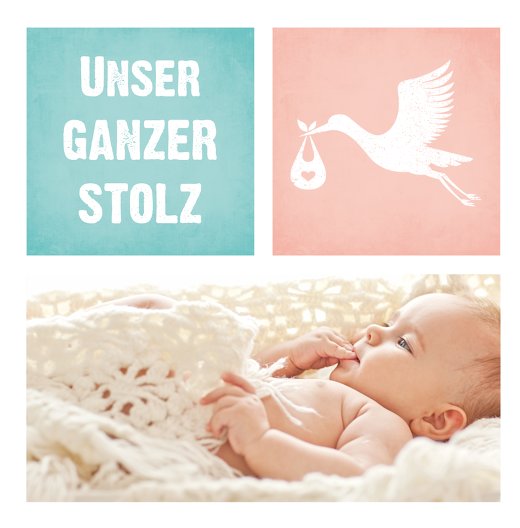 Ansicht 4 - Baby Dankeskarte Stolz