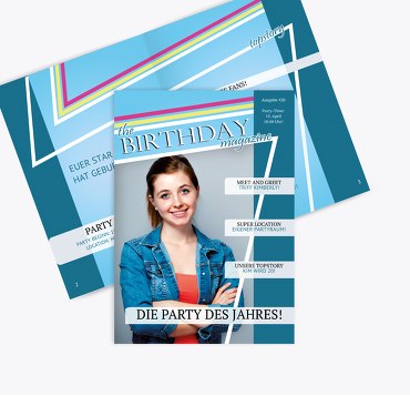 Geburtstagskarte Birthday Magazine Foto