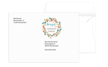 Umschlag Blütenkranz