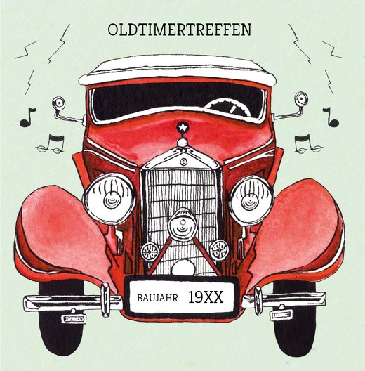 Ansicht 3 - Einladung Oldtimertreffen 