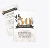 Geburtstagseinladung Blumenzahl 50