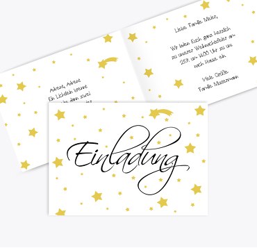 Einladung Sterne