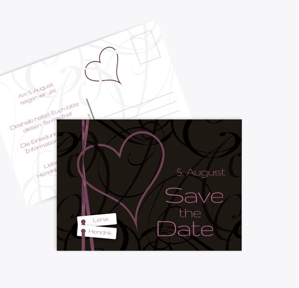 Hochzeit Save-the-Date Band