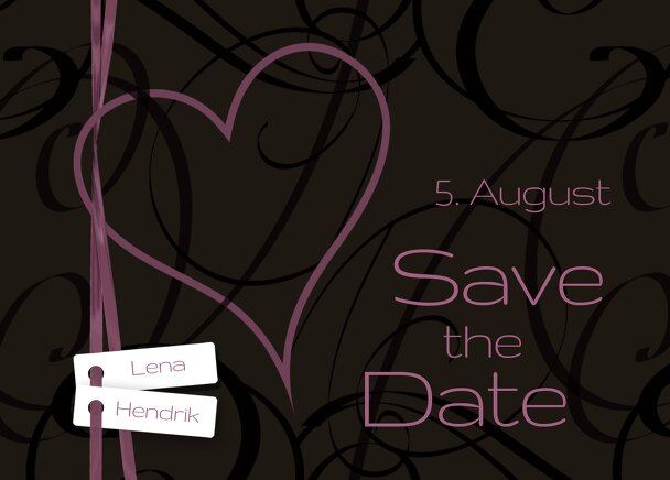 Ansicht 2 - Hochzeit Save-the-Date Band