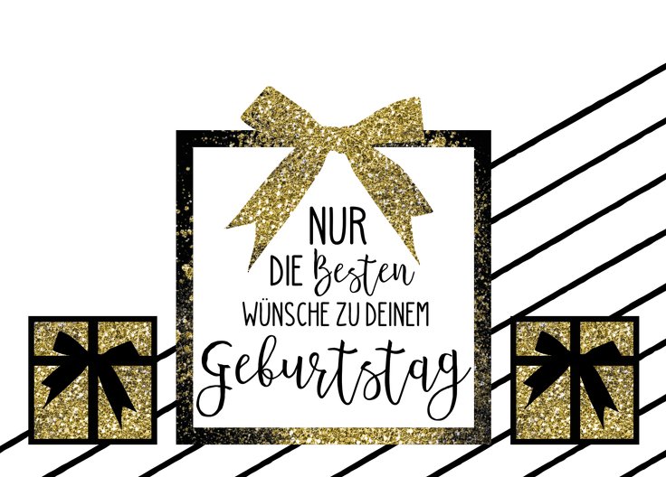 Ansicht 2 - Glückwunschkarte zum Geburtstag Geschenke